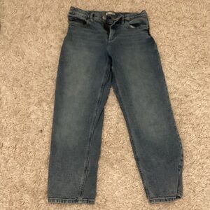 Crewcuts Kids Mom/Boyfriend Jeans in Faded Blue Wash(small wide leg)